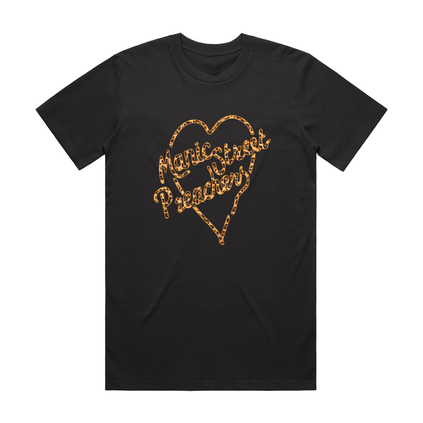 Manic Street Preachers | Stay Beautiful Leopard Print Black T-Shirt