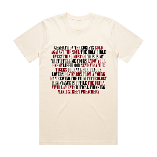 Rockoff Trade Manic Street Preachers EMG Monochrome T-Shirt - Official Licensed Band Tee